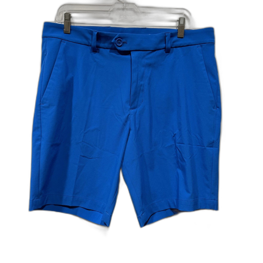 G/Fore Golf Performance Shorts Stretch Blue Flat Front Resort Athletic Men sz 34